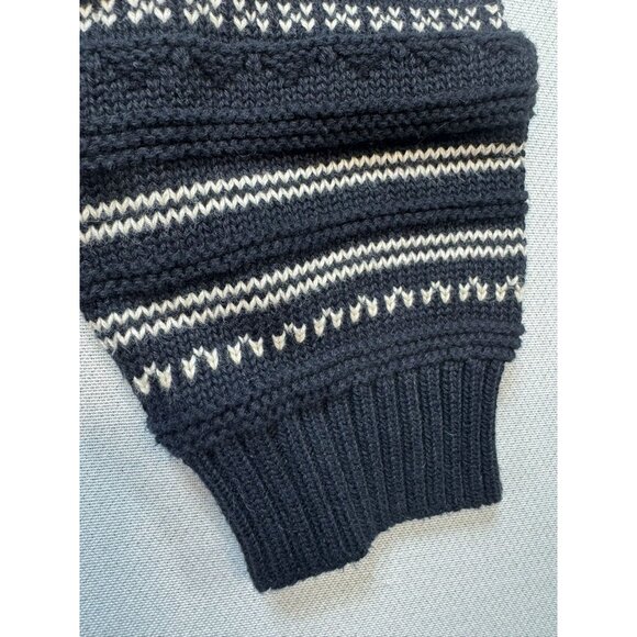 Chaps Womens Turtleneck Sweater XL Black & Cream Striped Patterned - Picture 7 of 10